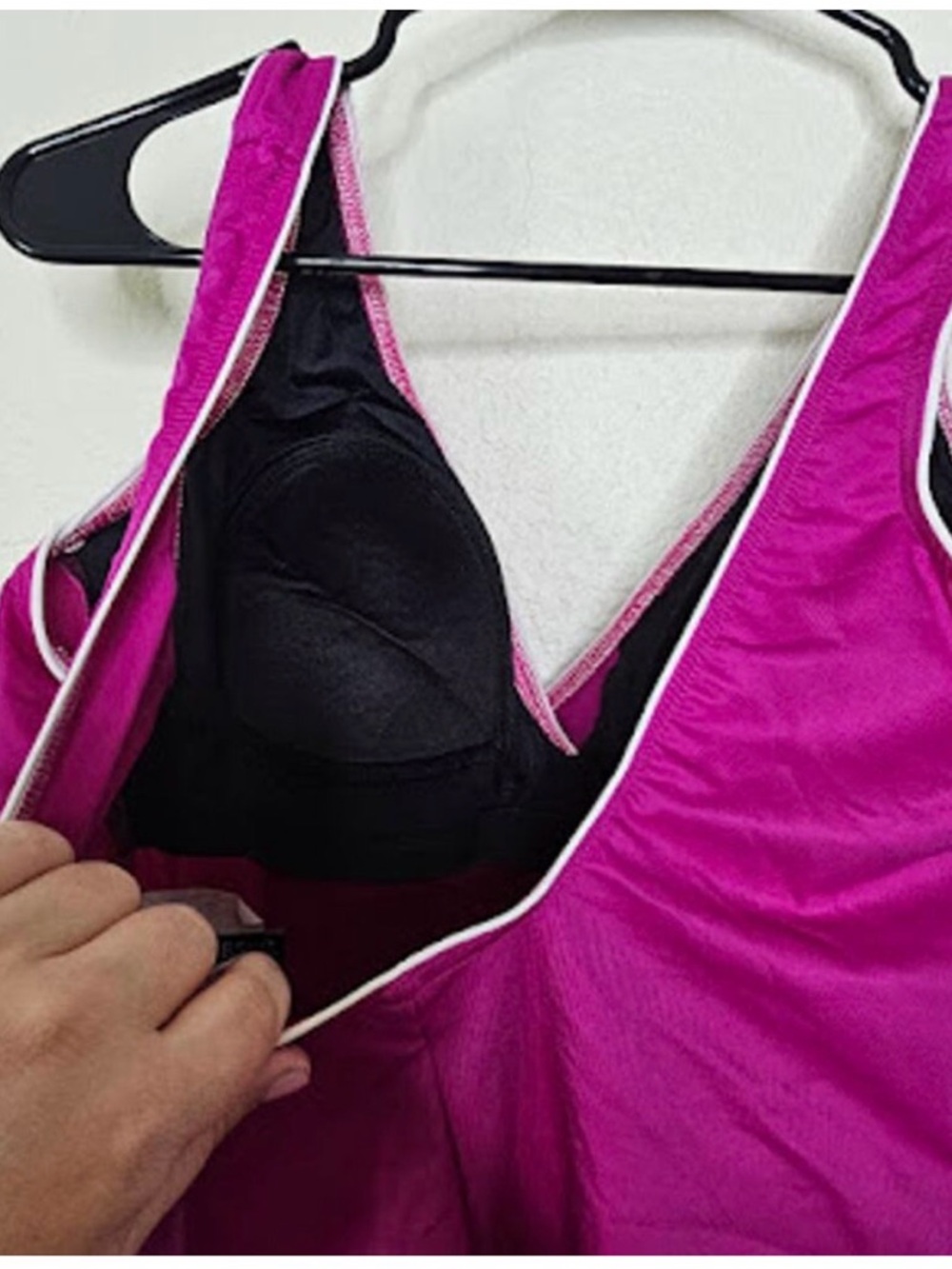 Miraclesuit Horizon One-Piece Swimsuit Magenta Size 12 Tummy Control Slimming - Picture 5 of 5